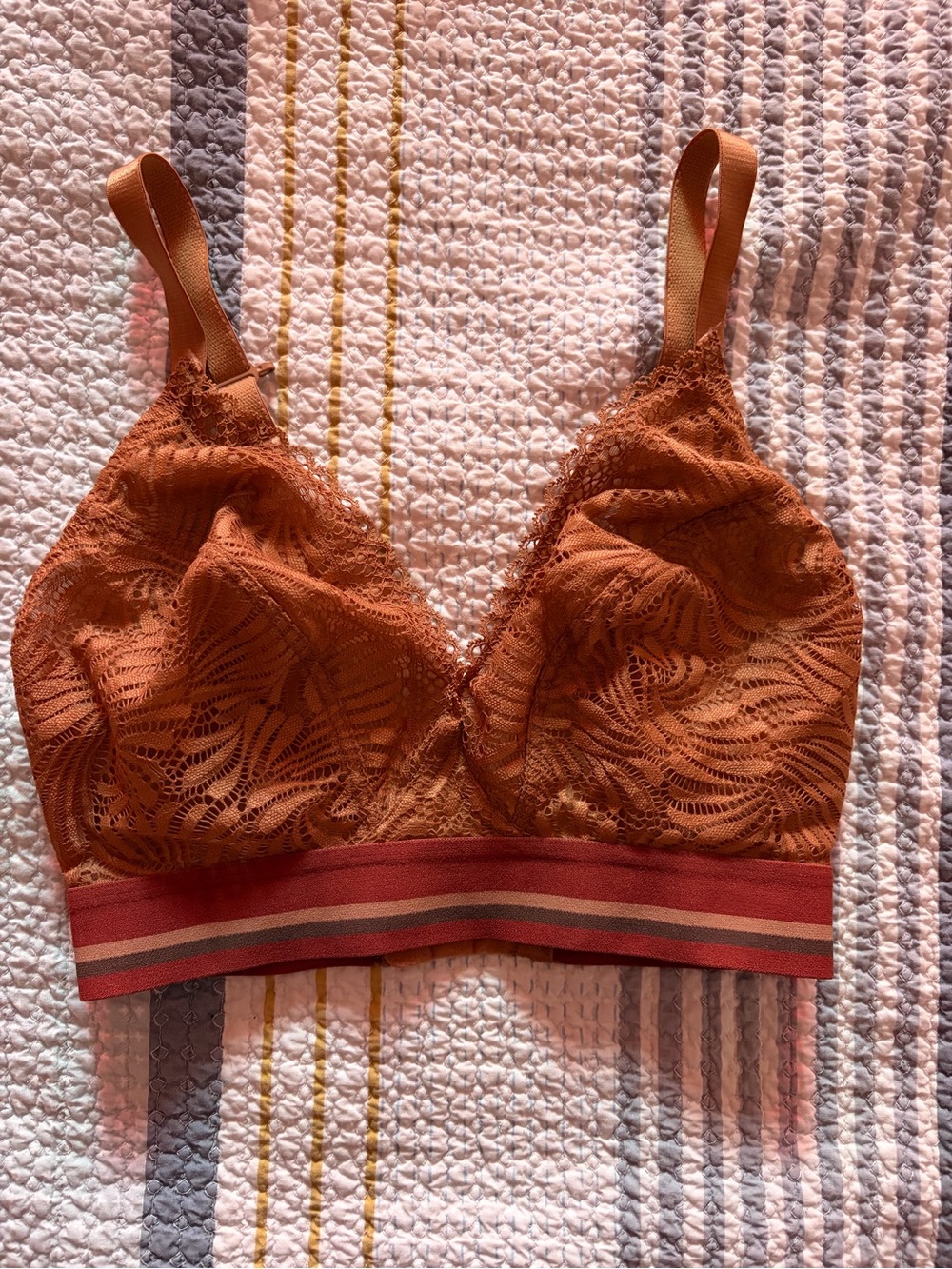 28FF Panache Lace “Lyzy” Bralette in Tan - Picture 1 of 5